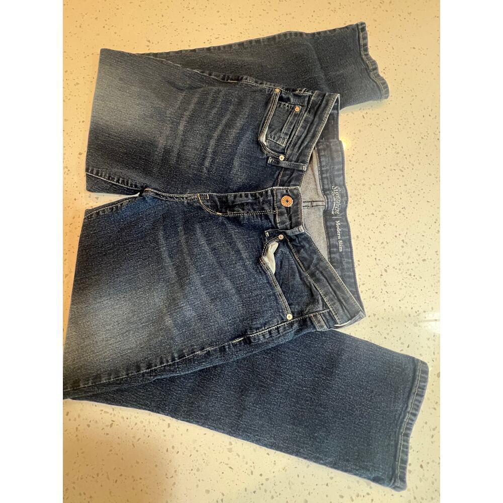 LEVIS STRAUSS & CO SIGNATURE MODERN SLIM DENIM JEANS WOMENS SIZE 12
